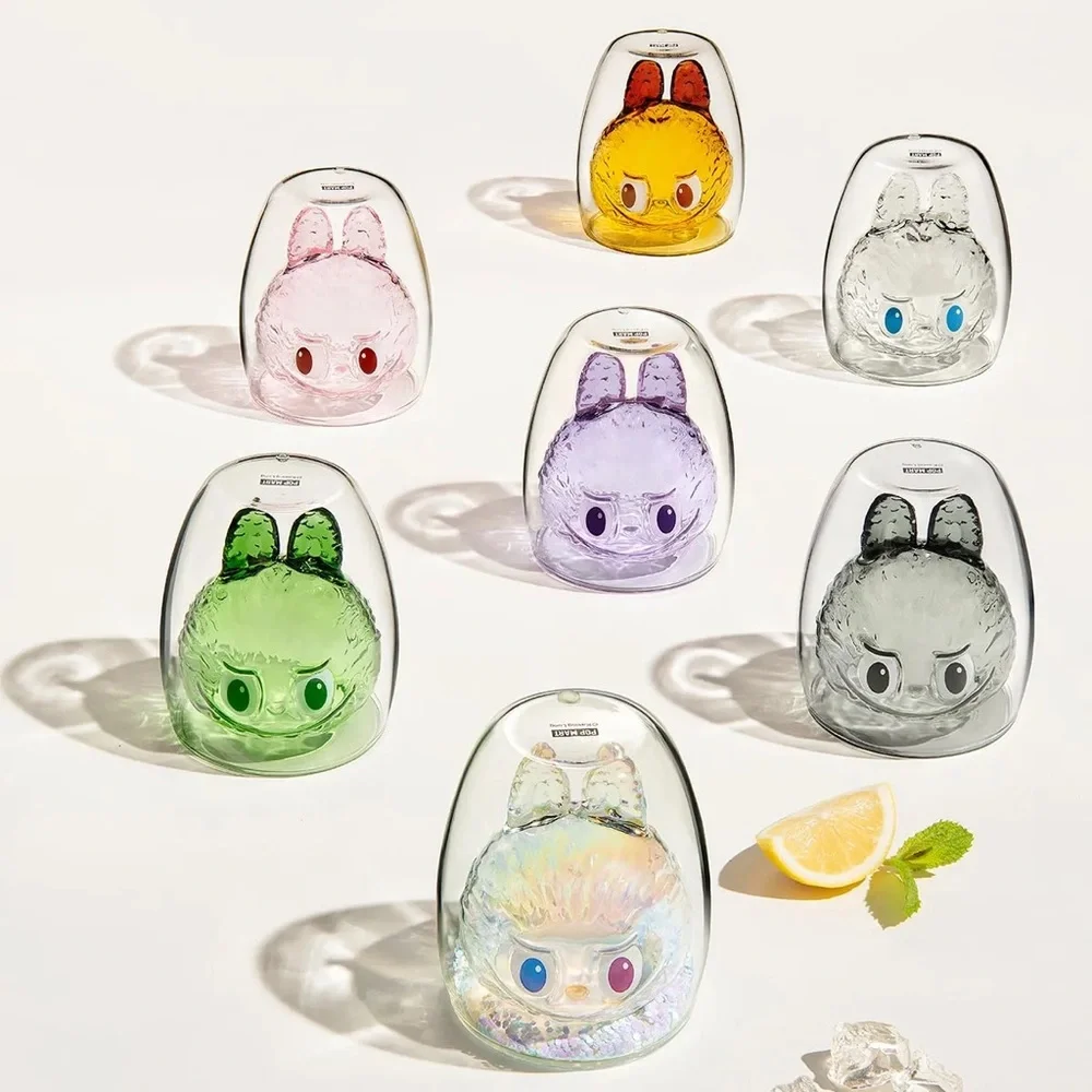 Pop Mart Labubu Cheers Full Set Double walled Glass 6 Blind Box